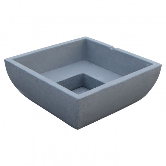 Bassin carré en béton fibré 80 cm